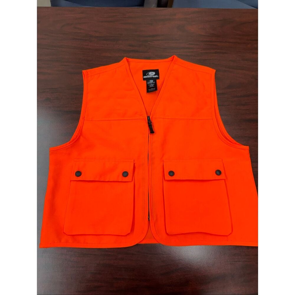 Mossy Oak Orange Hunting Vest Size Youth 14/16
